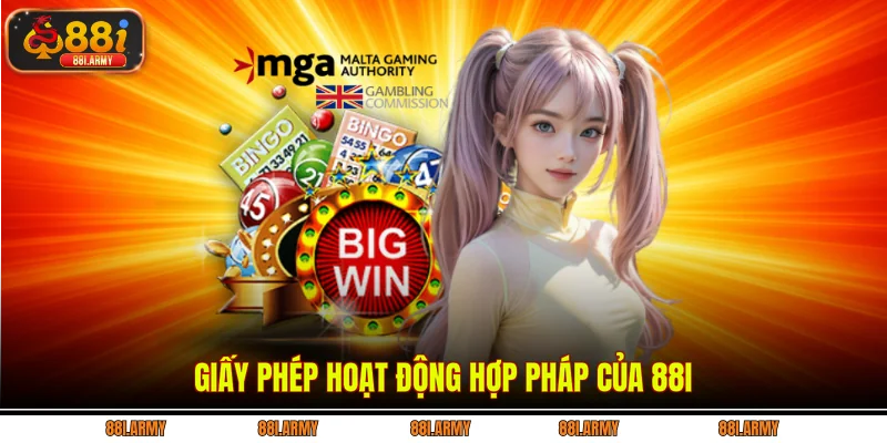 Giấy phép hoạt động hợp pháp của 88i