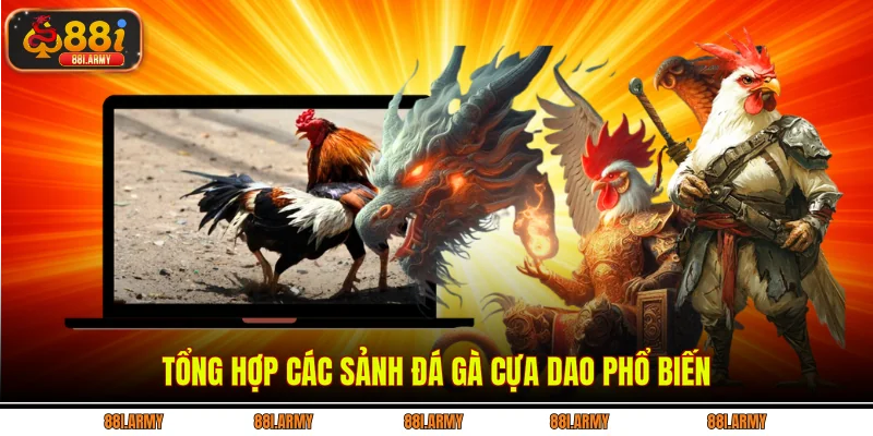 Tổng hợp các sảnh đá gà cựa dao phổ biến